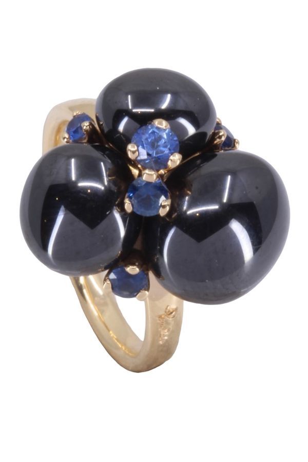 Bague Pomellato capri saphirs en or jaune - Castafiore