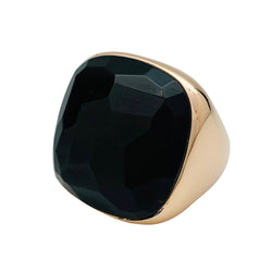 Bague Pomellato en or rose modèle "Victoria", jais - Castafiore