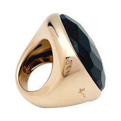 Bague Pomellato en or rose modèle "Victoria", jais - Castafiore