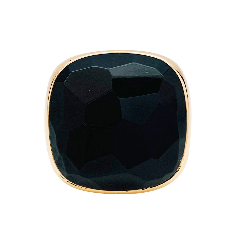 Bague Pomellato en or rose modèle "Victoria", jais - Castafiore