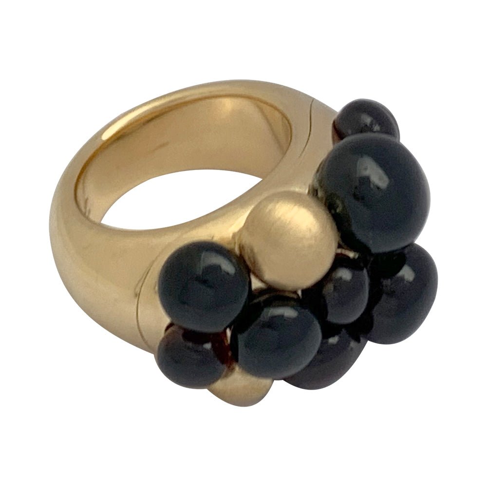 Bague Pomellato, "Mora", or jaune, grenats - Castafiore