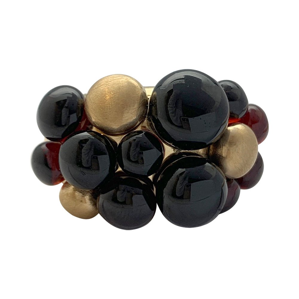 Bague Pomellato, "Mora", or jaune, grenats - Castafiore