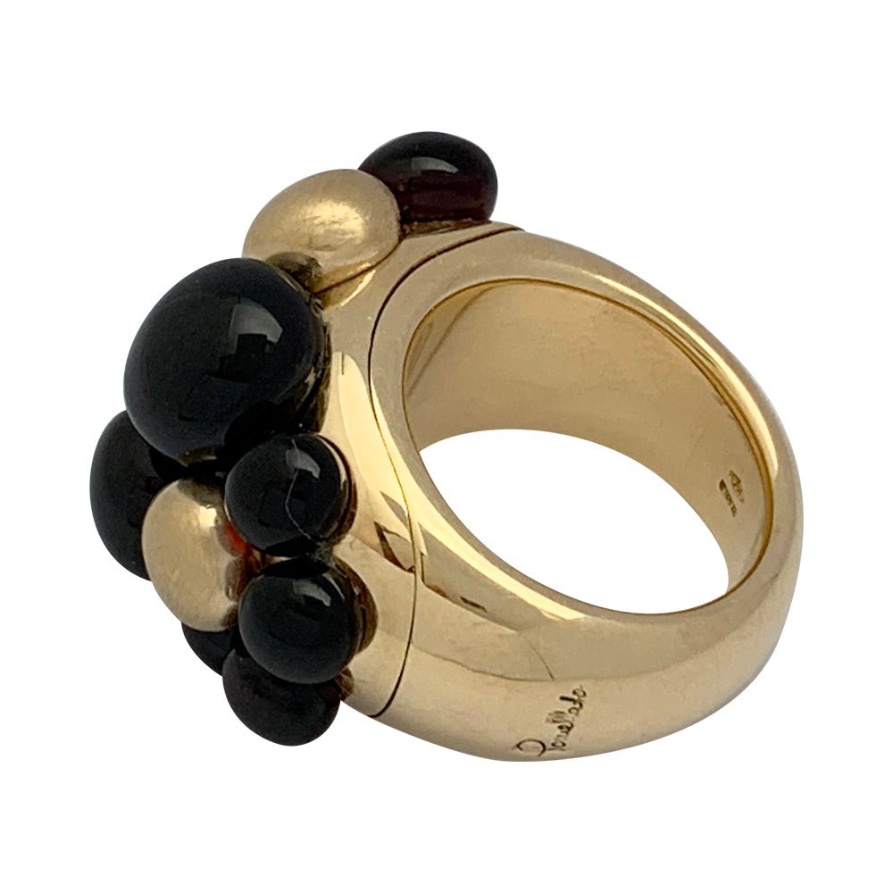 Bague Pomellato, "Mora", or jaune, grenats - Castafiore