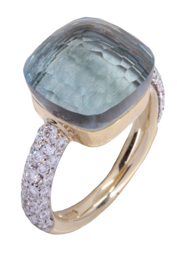 Bague POMELLATO Nudo maxi topaze et or jaune - Castafiore