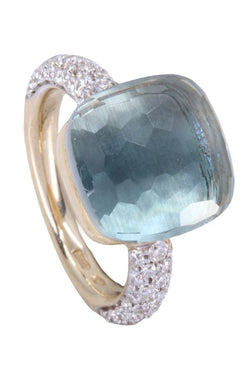 Bague POMELLATO Nudo maxi topaze et or jaune - Castafiore