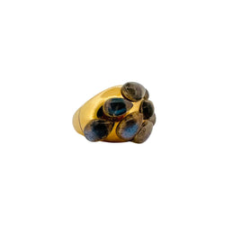 Bague Pomellato Rugiada en or jaune et labradorites - Castafiore