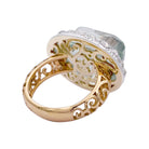 Bague POMELLATO "Tango" en or rose, diamants bruns, diamants et prasiolite. - Castafiore