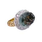 Bague POMELLATO "Tango" en or rose, diamants bruns, diamants et prasiolite. - Castafiore