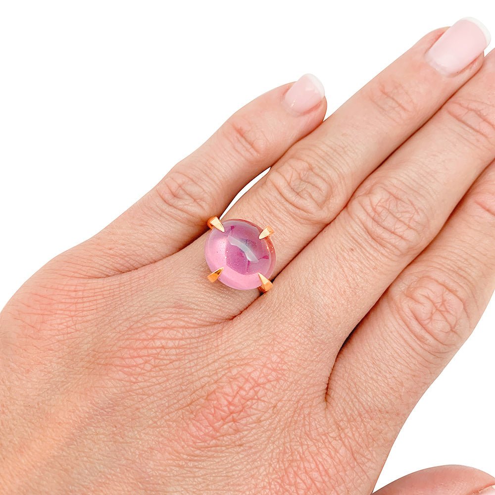 POMELLATO “Veleno” ring in pink gold and amethyst – Castafiore