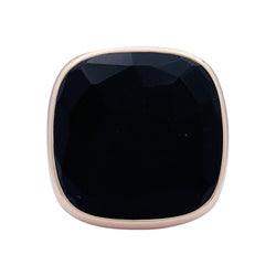 Bague Pomellato "Victoria", or rose, jais. - Castafiore