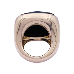 Bague Pomellato "Victoria", or rose, jais. - Castafiore