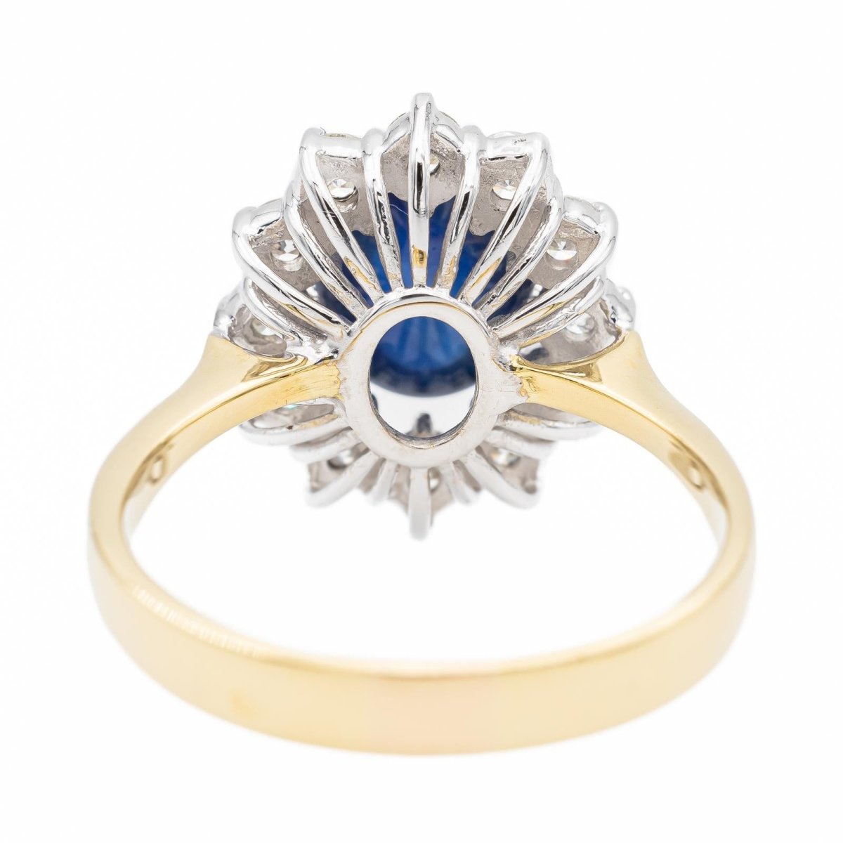 Bague Pompadour en or jaune et saphir - Castafiore