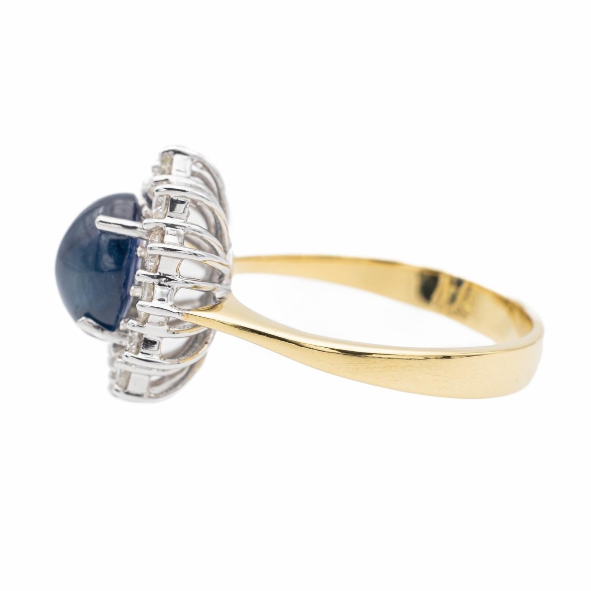 Bague Pompadour en or jaune et saphir - Castafiore