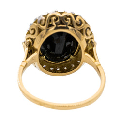 Bague Pompadour en or jaune, or blanc et saphir - Castafiore