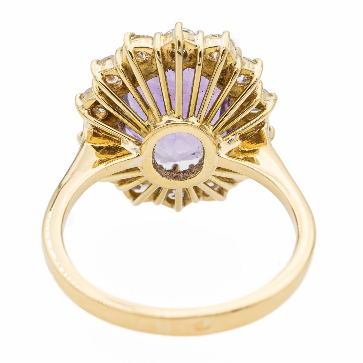 Bague Pompadour Or jaune Améthyste - Castafiore