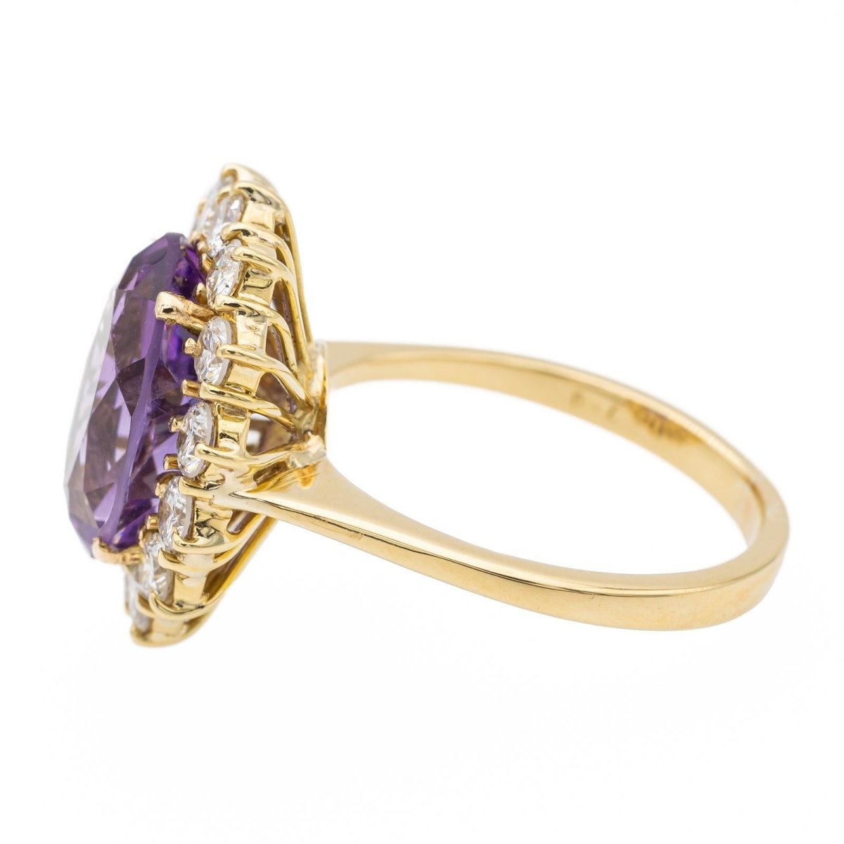 Bague Pompadour Or jaune Améthyste - Castafiore