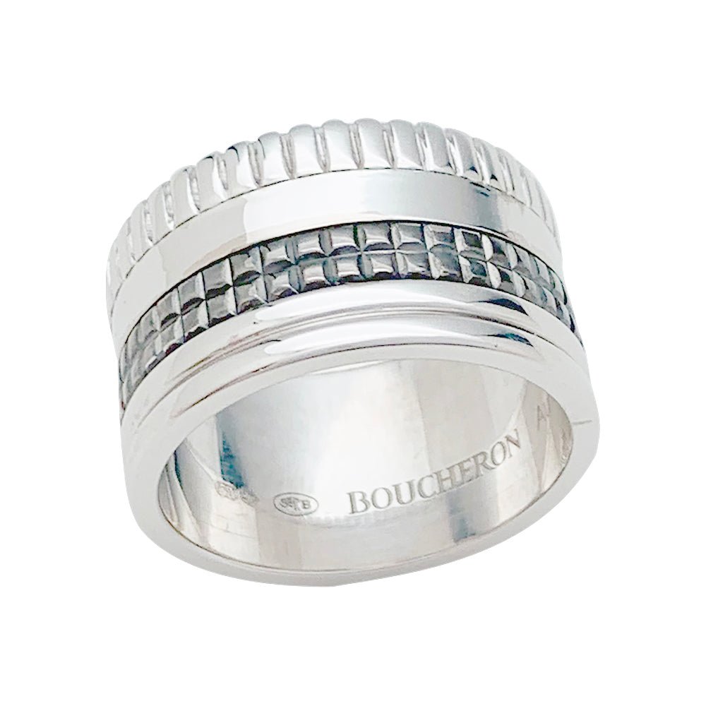Bague "Quatre Black Edition" BOUCHERON , en or blanc - Castafiore