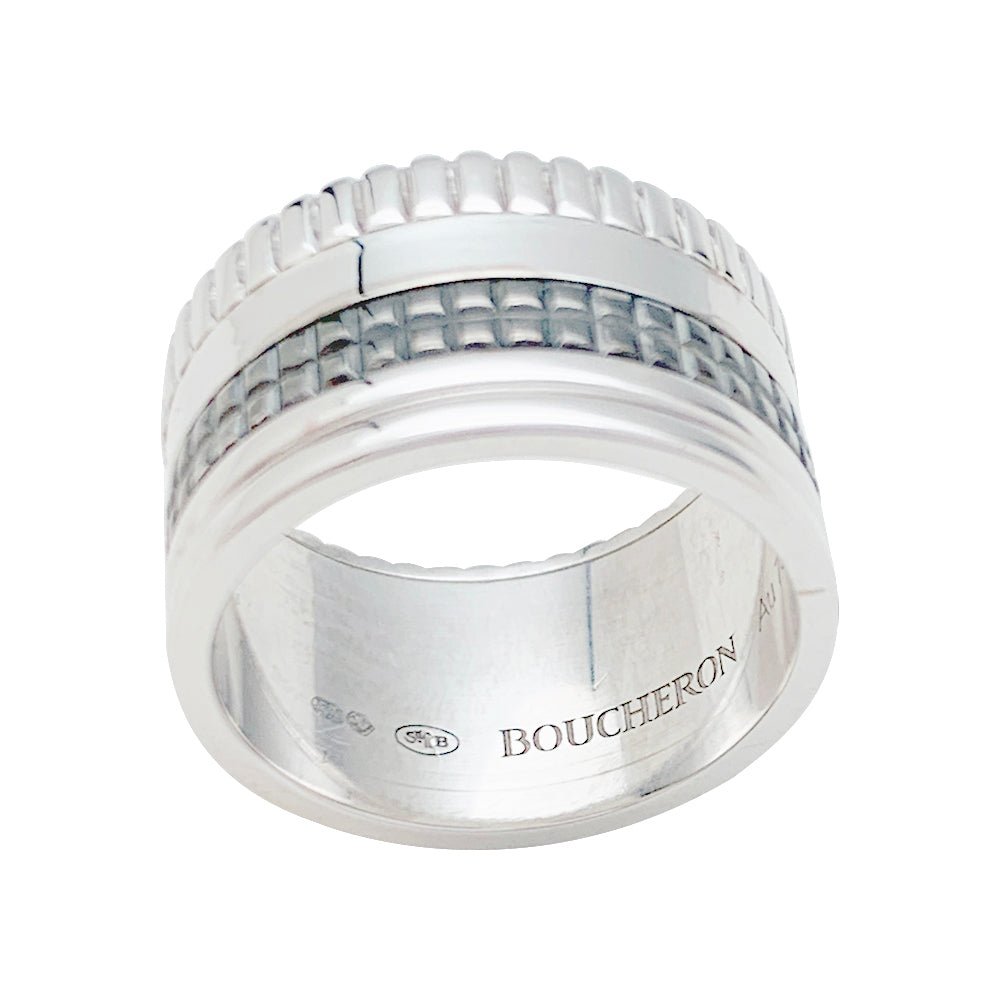 Bague "Quatre Black Edition" BOUCHERON , en or blanc - Castafiore