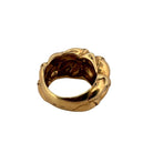 Bague relief en or jaune - Castafiore