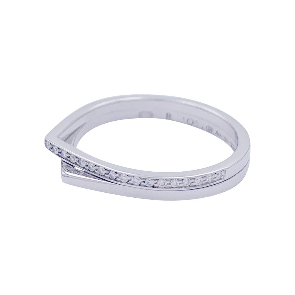 Bague Repossi, "Antifer", or blanc, diamants - Castafiore