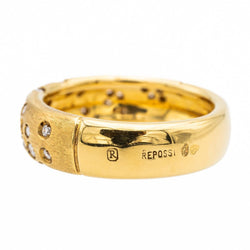 Bague REPOSSI Astrale en or jaune et diamants - Castafiore
