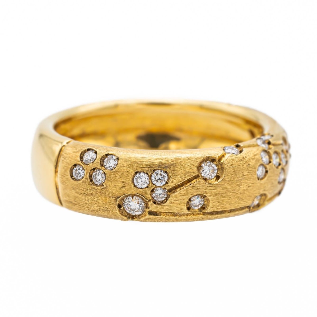 Bague REPOSSI Astrale en or jaune et diamants - Castafiore