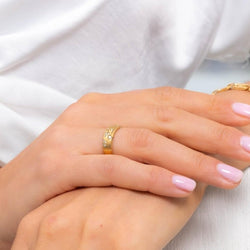 Bague REPOSSI Astrale en or jaune et diamants - Castafiore