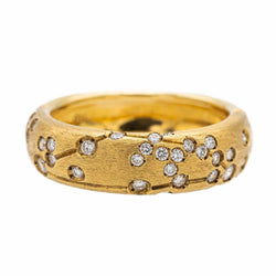 Bague REPOSSI Astrale en or jaune et diamants - Castafiore