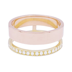 Bague REPOSSI ,deux ors et diamants - Castafiore