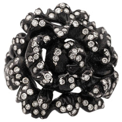 Bague REPOSSI "Nérée" en or noir et diamants - Castafiore