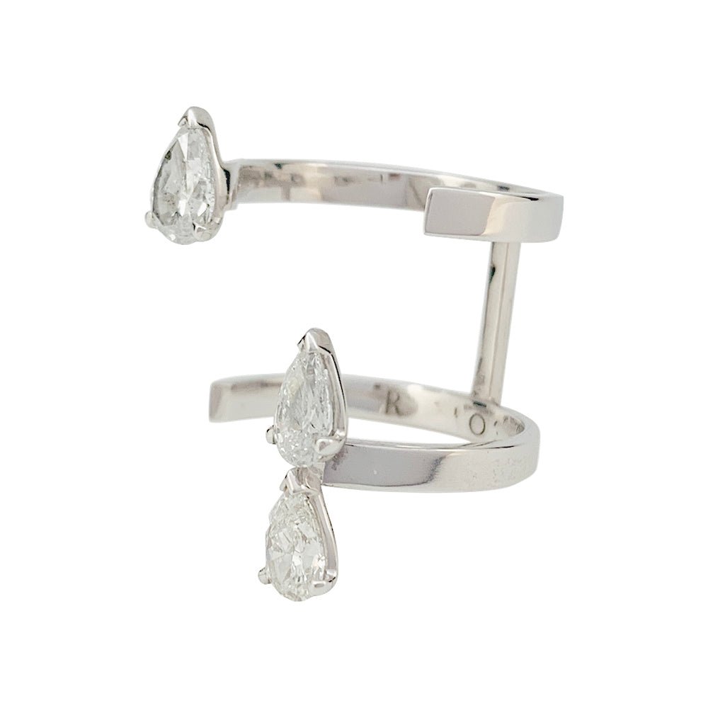 REPOSSI ring Serti sur vide white gold and diamonds Castafiore