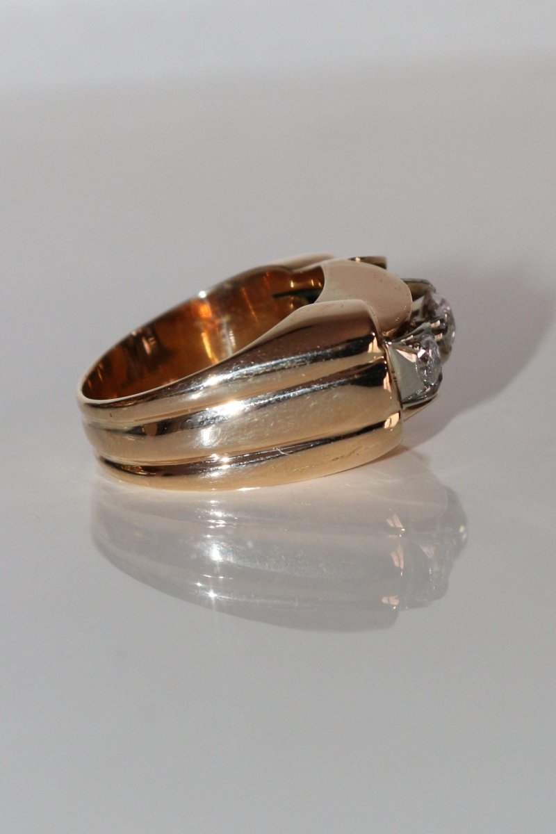 Bague Rétro Or & Diamants - Castafiore