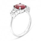 Bague rubis diamants - Castafiore