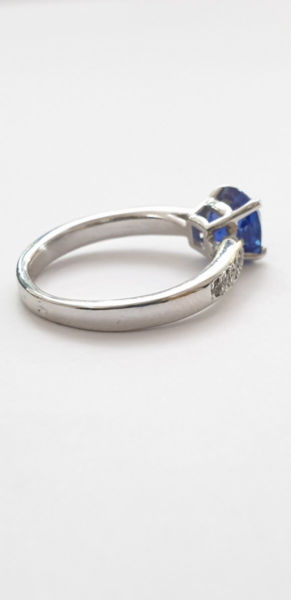 Bague saphir diamants - Castafiore
