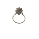 Bague saphir entourage diamants - Castafiore