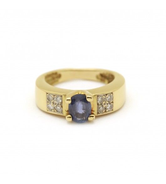 Bague - Saphir et Diamants - Castafiore