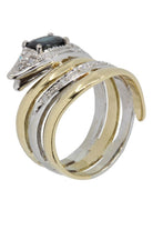 BAGUE SERPENT SAPHIR ET DIAMANTS - Castafiore