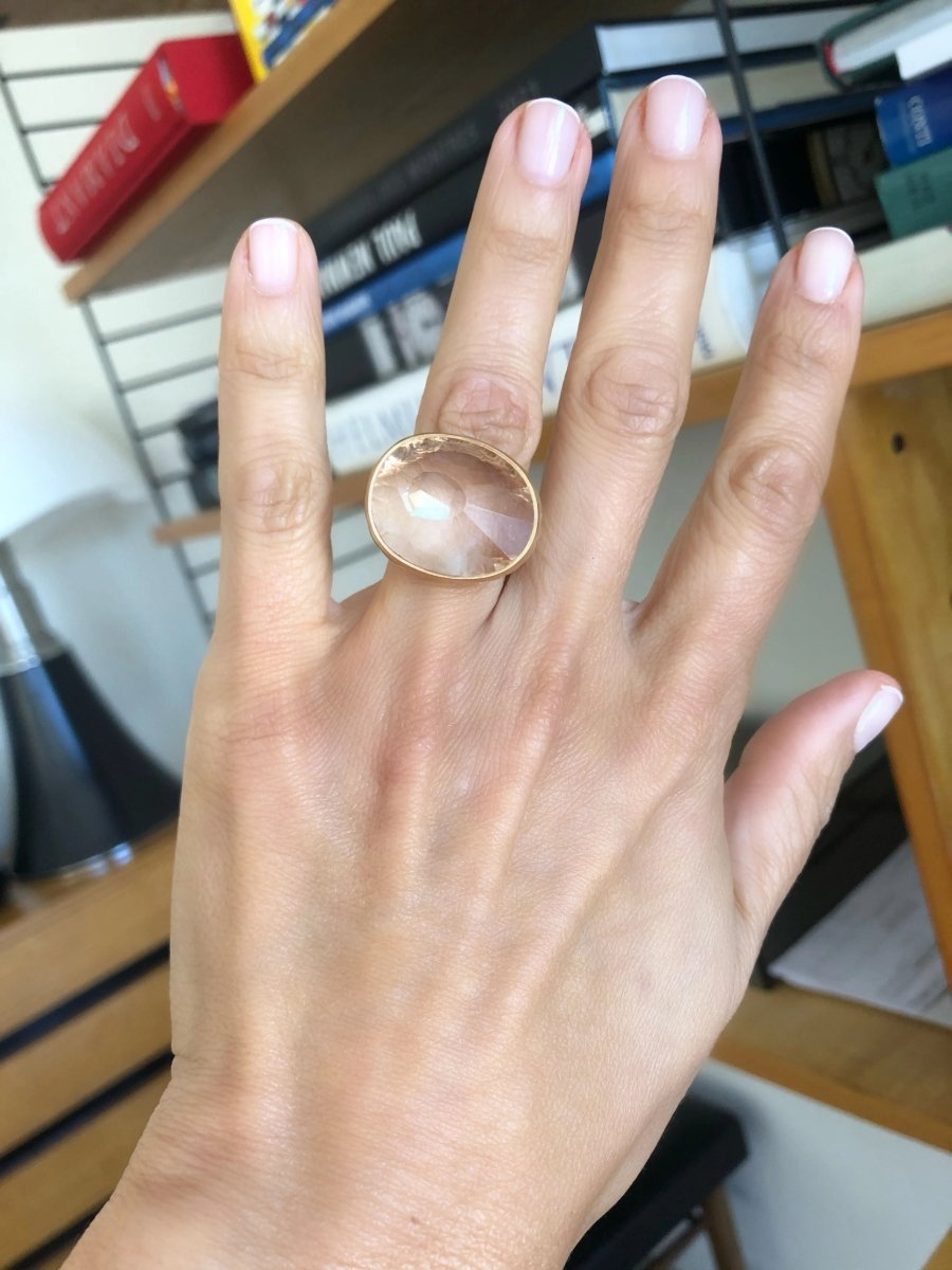 Bague signée Pomellato, Arabesque en or rose - Castafiore