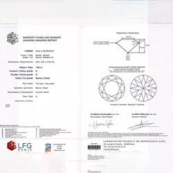 Bague solitaire 1,08 carat G Pur 10x - Castafiore