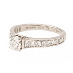 Bague Solitaire CARTIER 1895 en platine et diamant - Castafiore