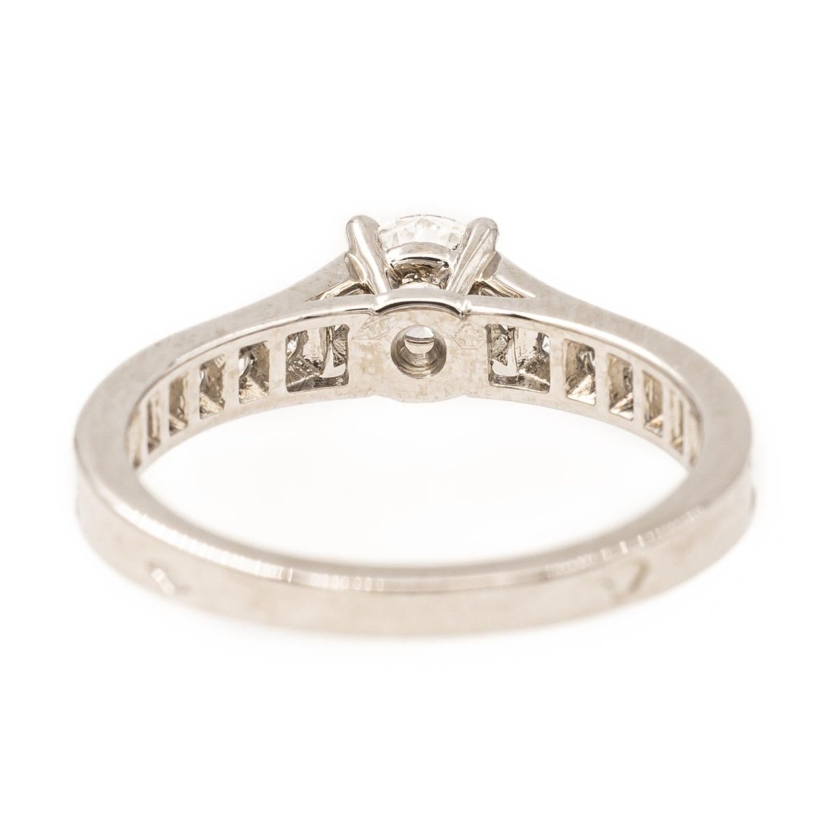 Bague Solitaire CARTIER 1895 en platine et diamant - Castafiore