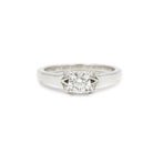 Bague Solitaire CARTIER "Ballerine" en platine et diamant - Castafiore