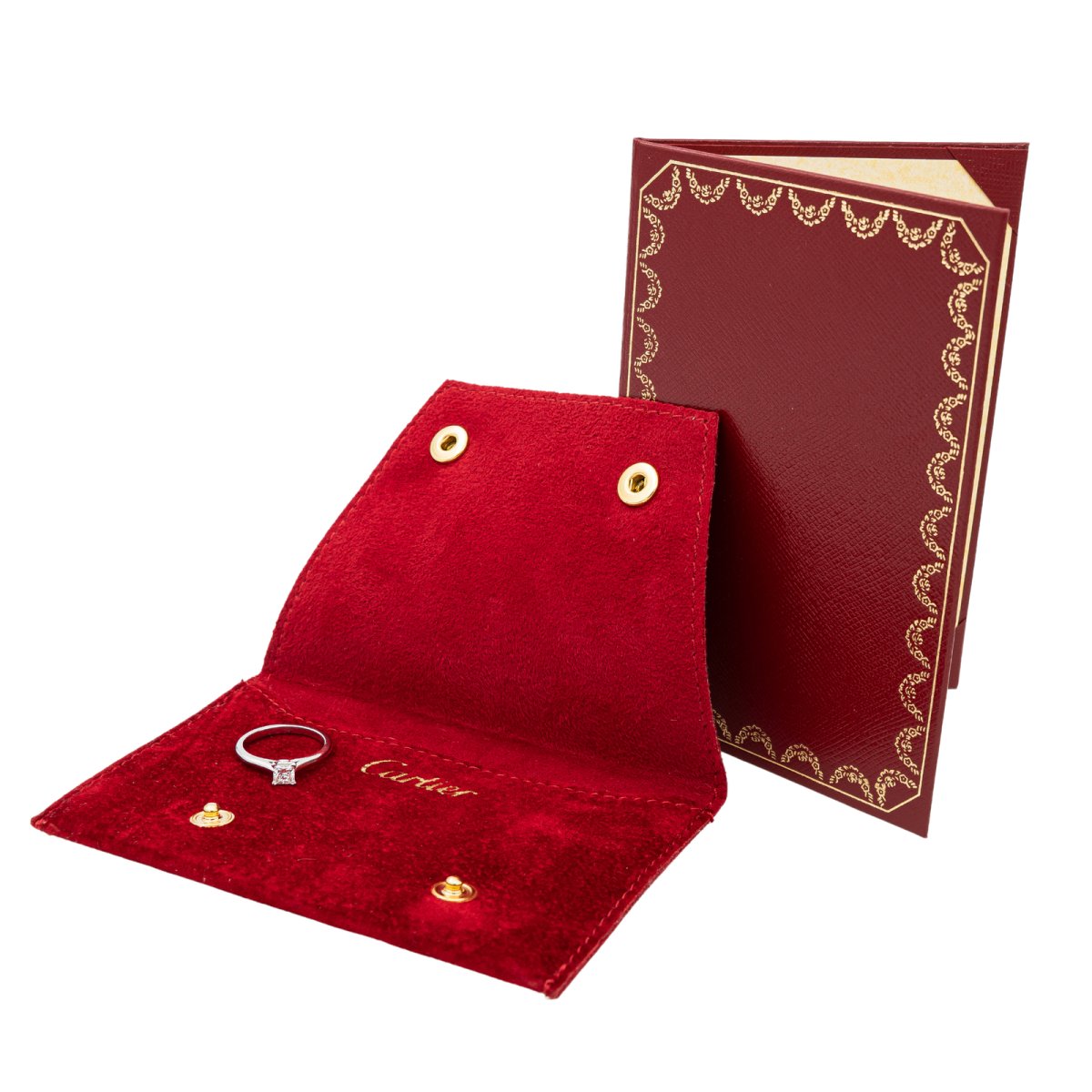 Bague Solitaire CARTIER platine et diamant - Castafiore