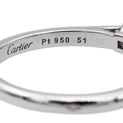 Bague Solitaire CARTIER platine et diamant - Castafiore