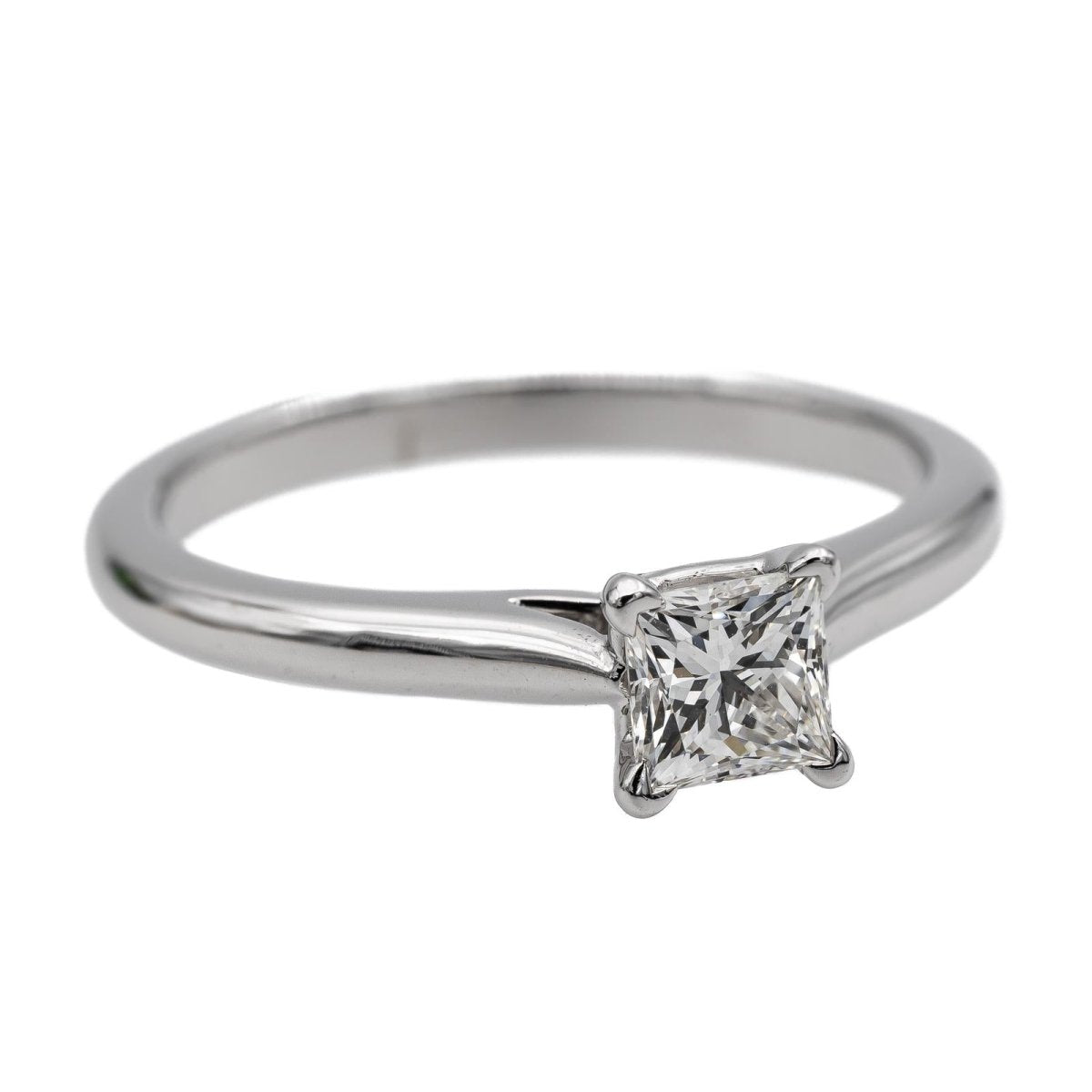 Bague Solitaire CARTIER platine et diamant - Castafiore