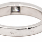 Bague Solitaire CARTIER "Tank" en or blanc et diamant - Castafiore