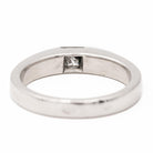 Bague Solitaire CARTIER "Tank" en or blanc et diamant - Castafiore