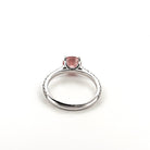 Bague Solitaire COURBET en or blanc et diamant rose - Castafiore