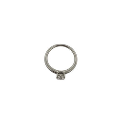 Bague Solitaire DE BEERS en platine et diamant - Castafiore