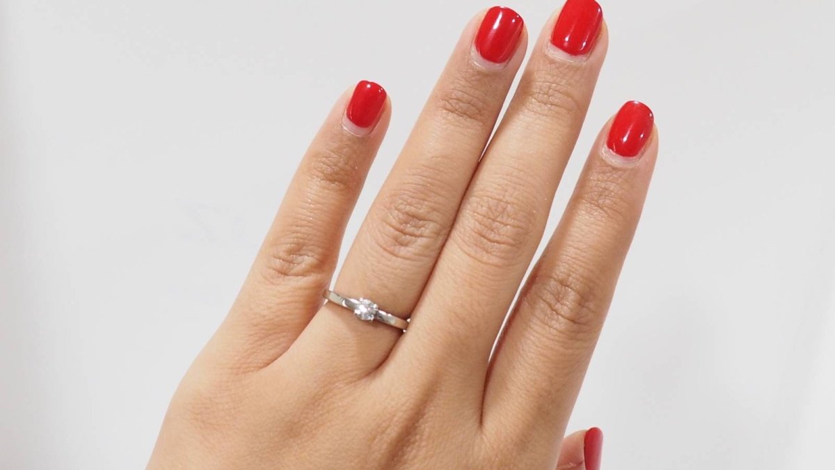 Bague solitaire de Cartier en platine et diamant